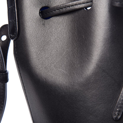 Mansur Gavriel Vegetable Tanned Calfskin Mini Bucket Bag Black Royal 13 of 20