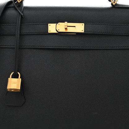 Hermes Epsom Kelly Sellier 32 Black 8 of 12