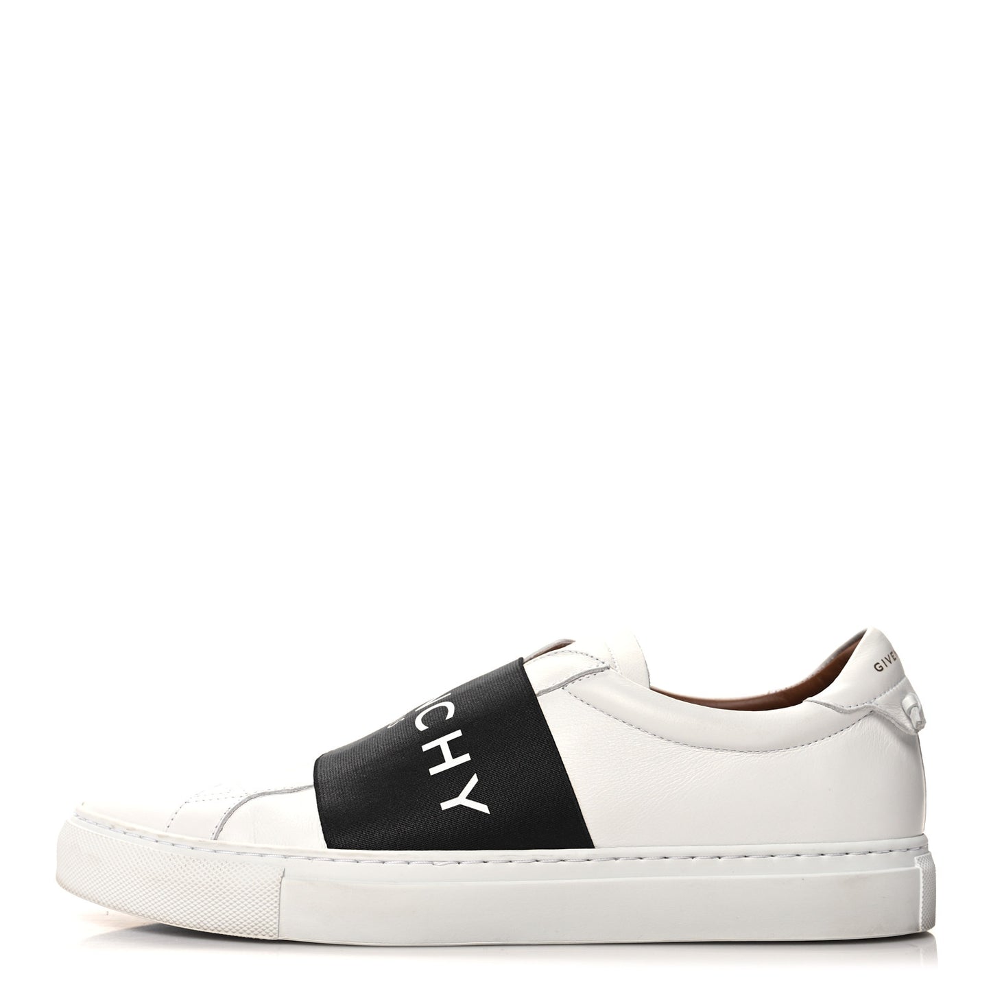 Calfskin Band Logo Mens Urban Street Sneakers 43 White Black