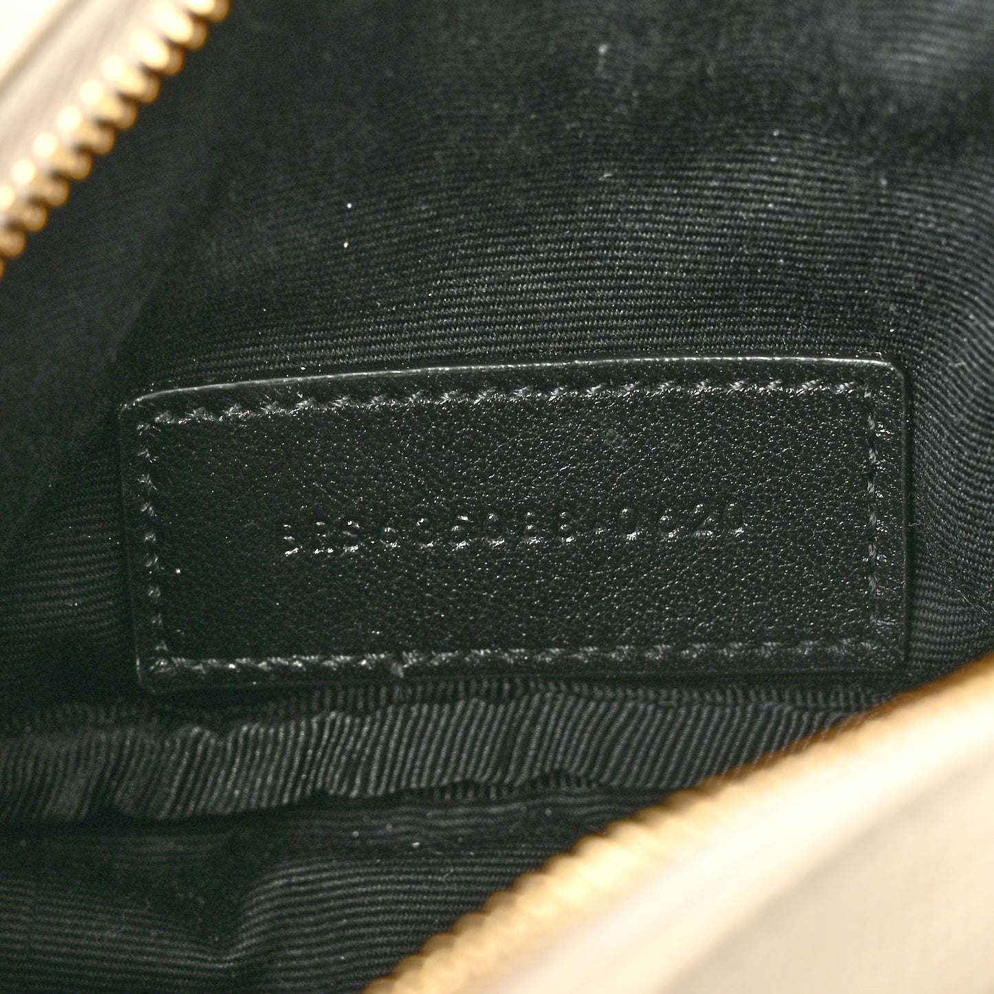 Grain De Poudre Matelasse Monogram Baby Lou Camera Bag Crema Soft