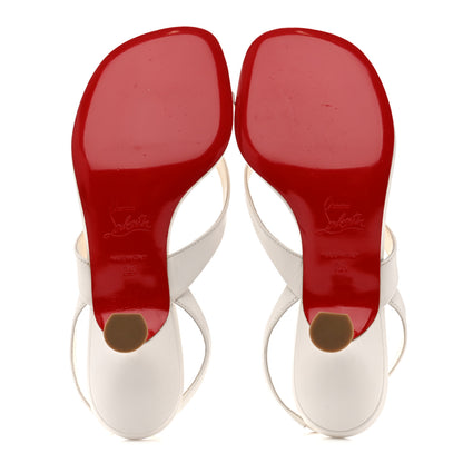 Christian Louboutin Kid Taralita 55 Thong Sandals 35 White 6 of 10
