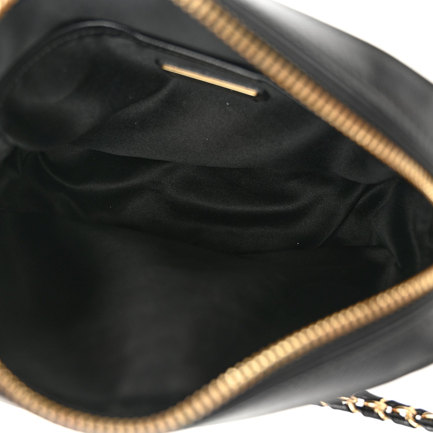 Salvatore Ferragamo Hammered Calfskin Lydia Bow Camera Bag Black 5 of 12