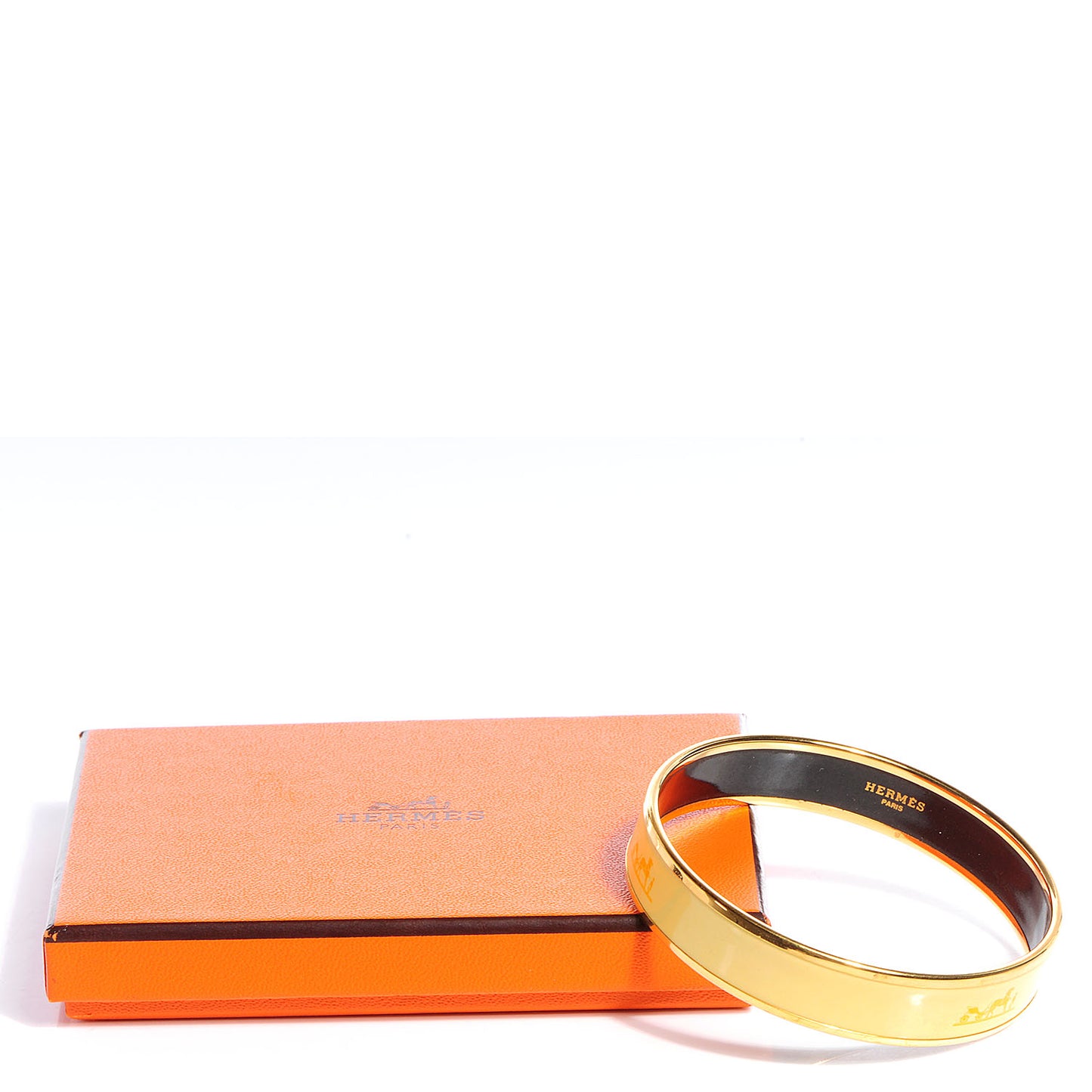 Enamel Printed Caleche Medium Bracelet 70 Yellow