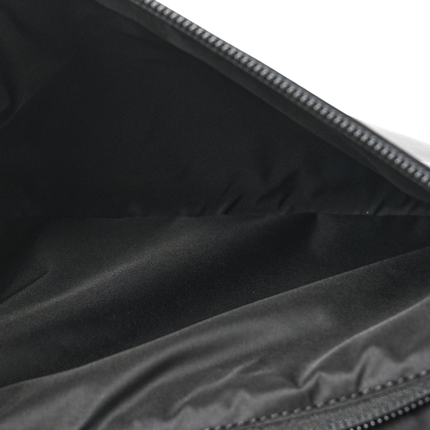 Calfskin Nylon FF Logo Embossed Changing Bag Black