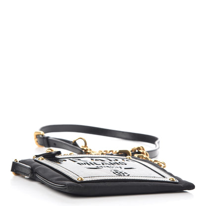 Prada Tessuto Nylon Logo Small Crossbody Bag Black 4 of 10