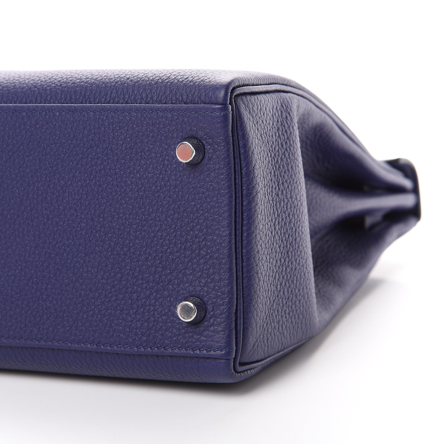 Hermes Togo Matte Alligator Kelly Retourne Touch 32 Bleu Encre 9 of 10