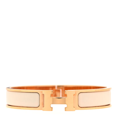 Hermes Enamel Narrow Clic Clac H Bracelet PM Creme 1 of 5