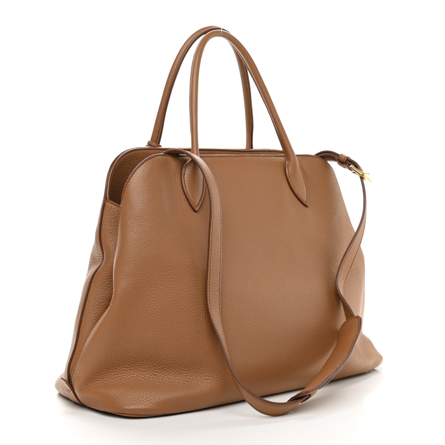 Prada Vitello Daino Dome Satchel Cannella 3 of 8