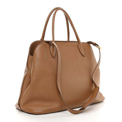 Prada Vitello Daino Dome Satchel Cannella 3 of 8