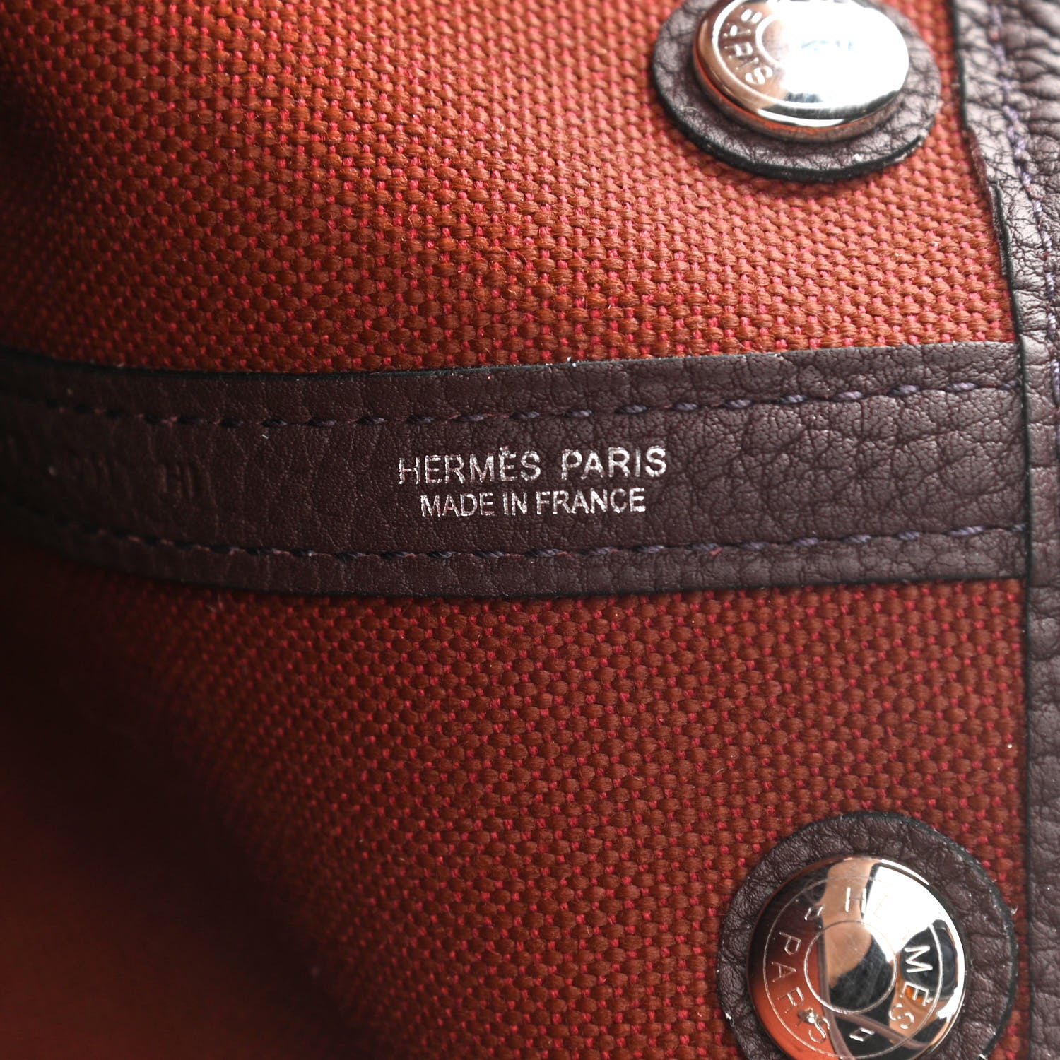 Hermes Toile Militaire Negonda Garden Party 30 TPM Havane Rouge H 6 of 11