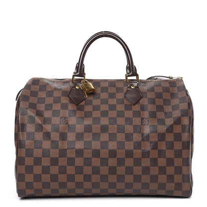 Louis Vuitton Damier Ebene Speedy 35 1 of 15