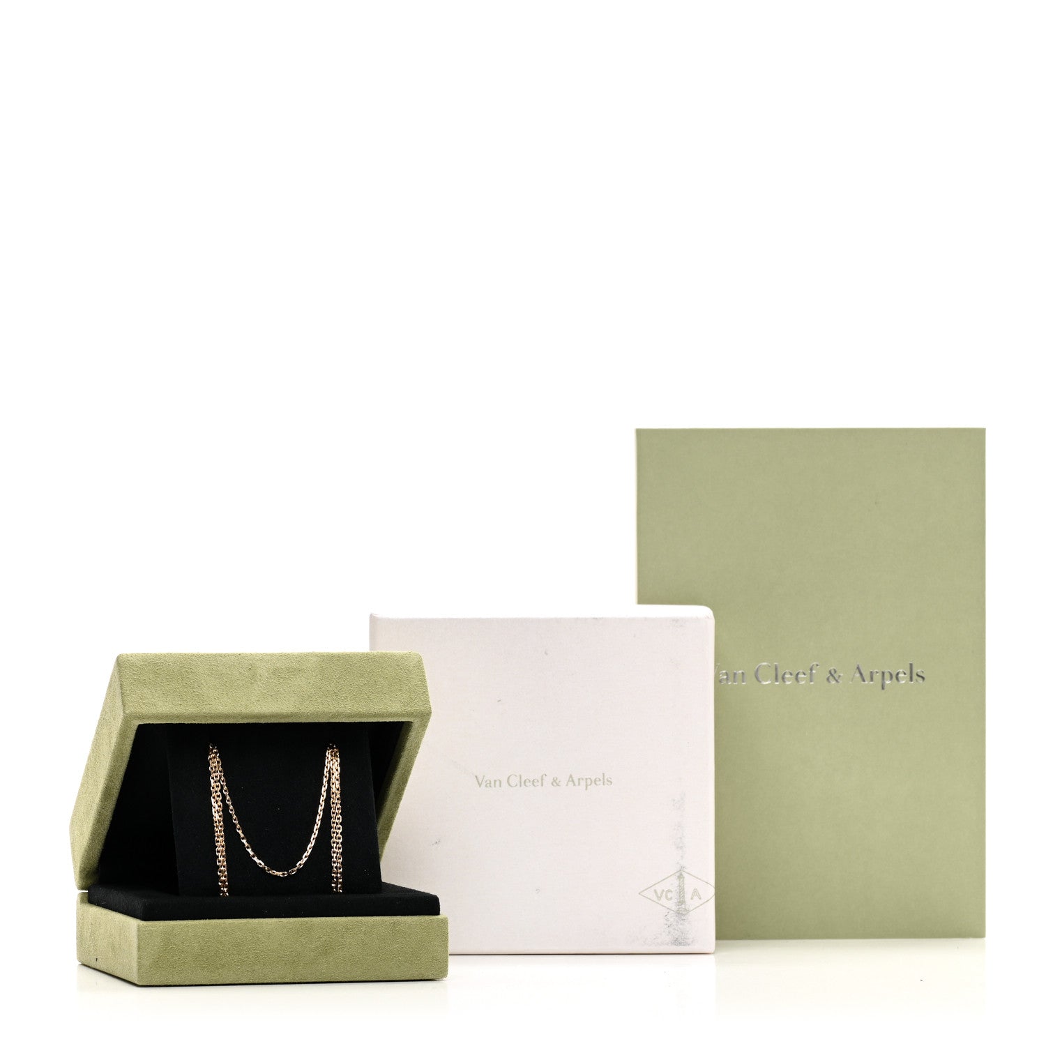 Van Cleef & Arpels 18K Yellow Gold Trace Chain Necklace 70cm 5 of 5