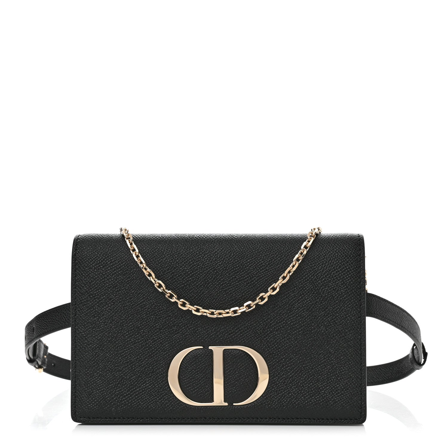 Christian Dior Calfskin 30 Montaigne 2 in 1 Pouch Black 1 of 11