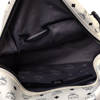 MCM Visetos Medium Studded Stark Backpack White 4 of 10