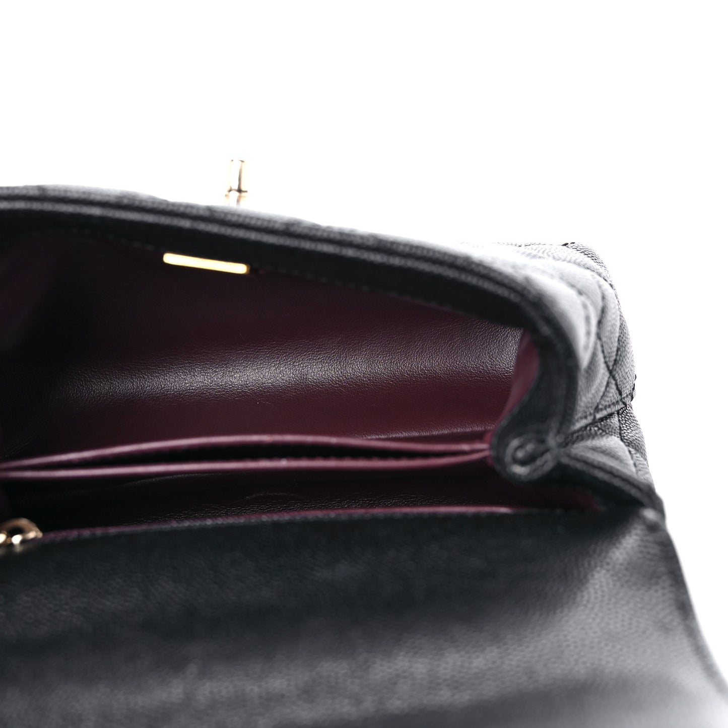 Caviar Quilted Extra Mini Coco Handle Flap Black