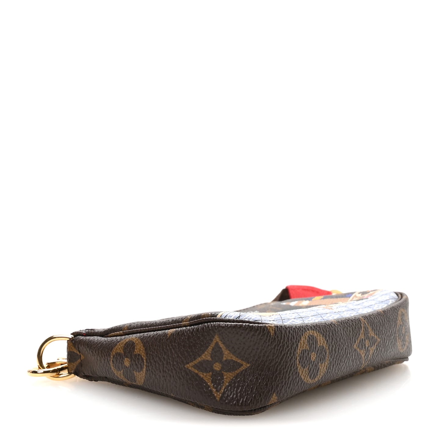 Monogram 2021 Christmas Animation London Mini Pochette Accessories Red