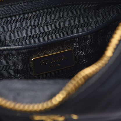 Prada Tessuto Nylon Saffiano Hobo Baltico 7 of 12