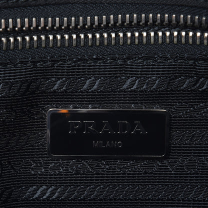 Prada Tessuto Nylon Saffiano Logo Messenger Bag Black 7 of 12