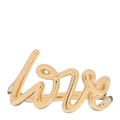 Tiffany 18K Yellow Gold Paloma's Graffiti Love Ring 50 5.5 1 of 4