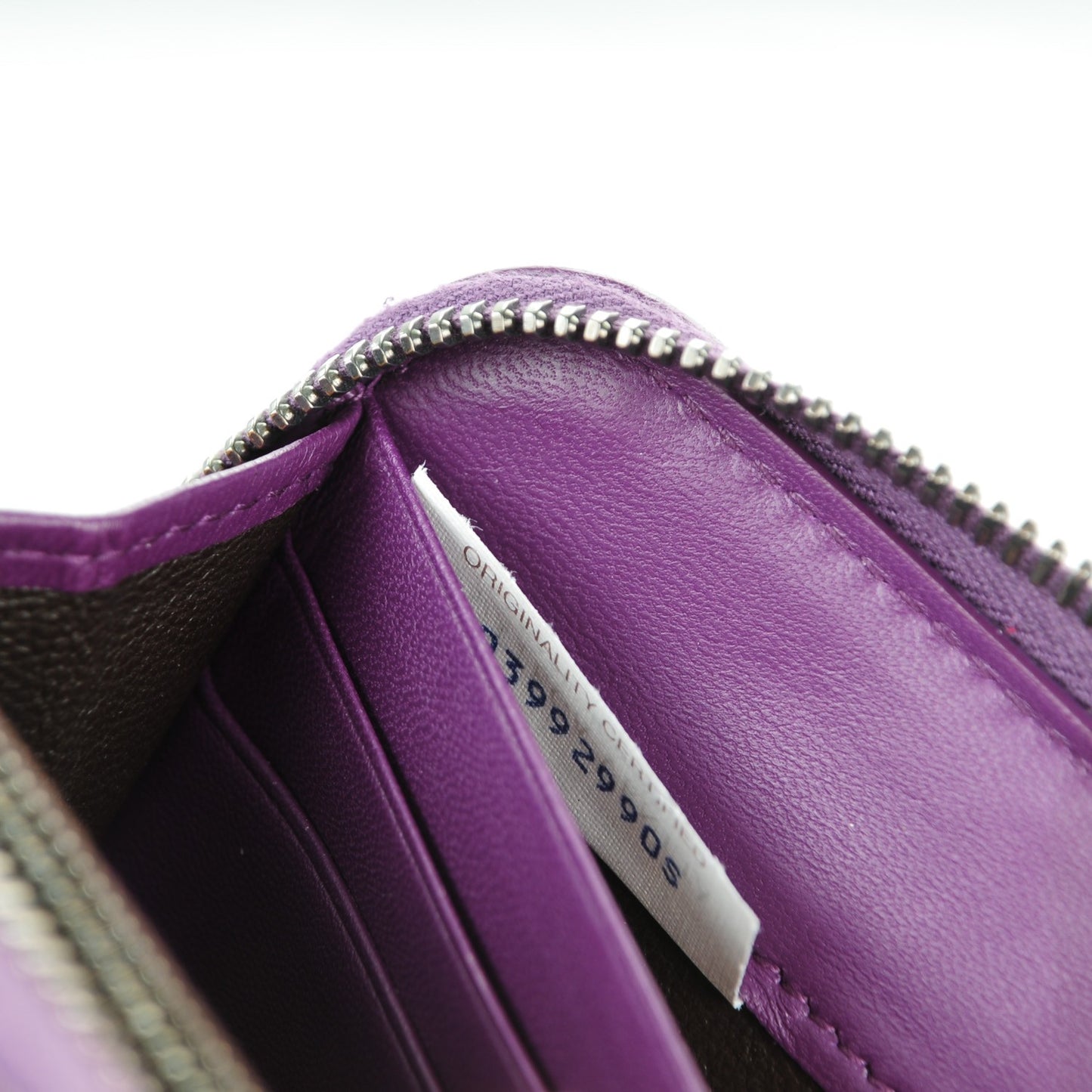 Nappa Intrecciato Zip Around Wallet Monalisa