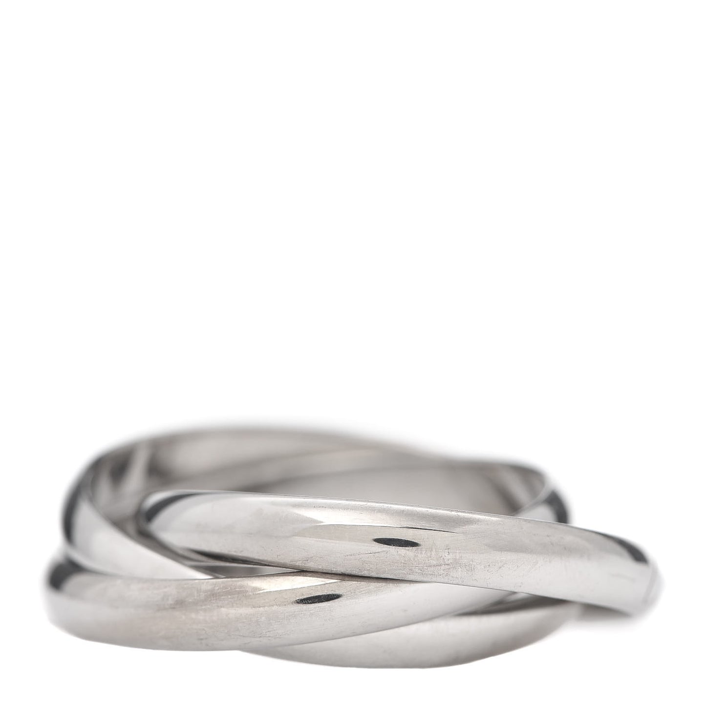 18K White Gold Classic Trinity Ring 63 10.25