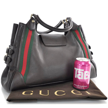 Gucci Calfskin Medium Heritage Shoulder Bag Brown 3 of 10