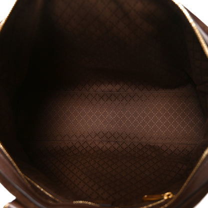 Gucci Suede Web Large Borsetto Boston Dark Brown 5 of 9