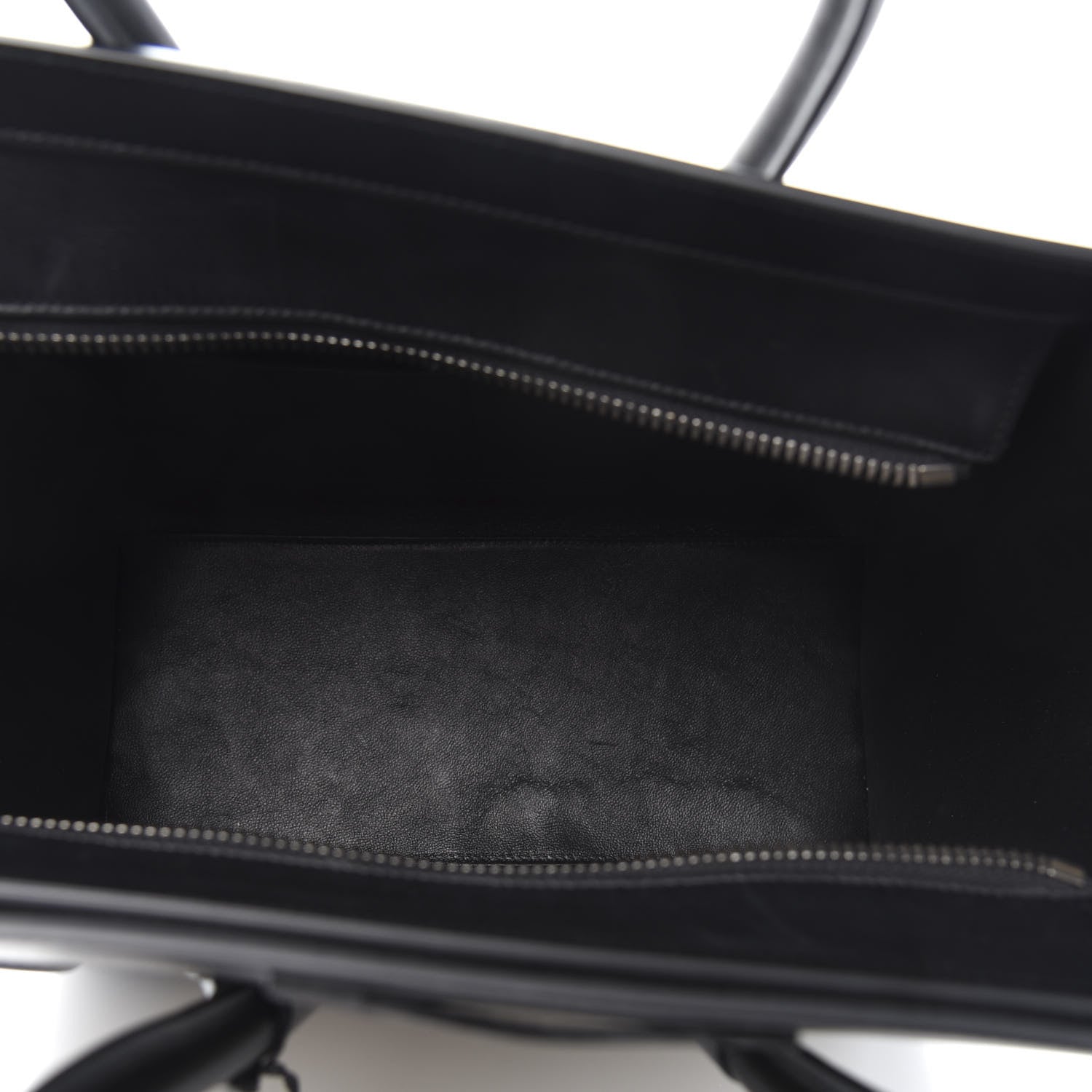Celine Drummed Calfskin Micro Tri-Color Luggage Antartic 4 of 11