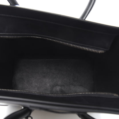 Celine Drummed Calfskin Micro Tri-Color Luggage Antartic 4 of 11
