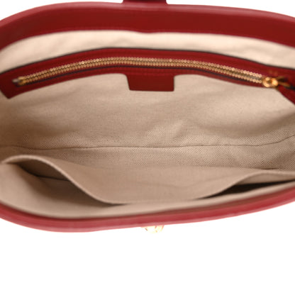 Gucci Boarded Dyana Lux Calfskin Bi-Color Small Jackie 1961 Hobo Blue Agata New Cherry Red 5 of 11