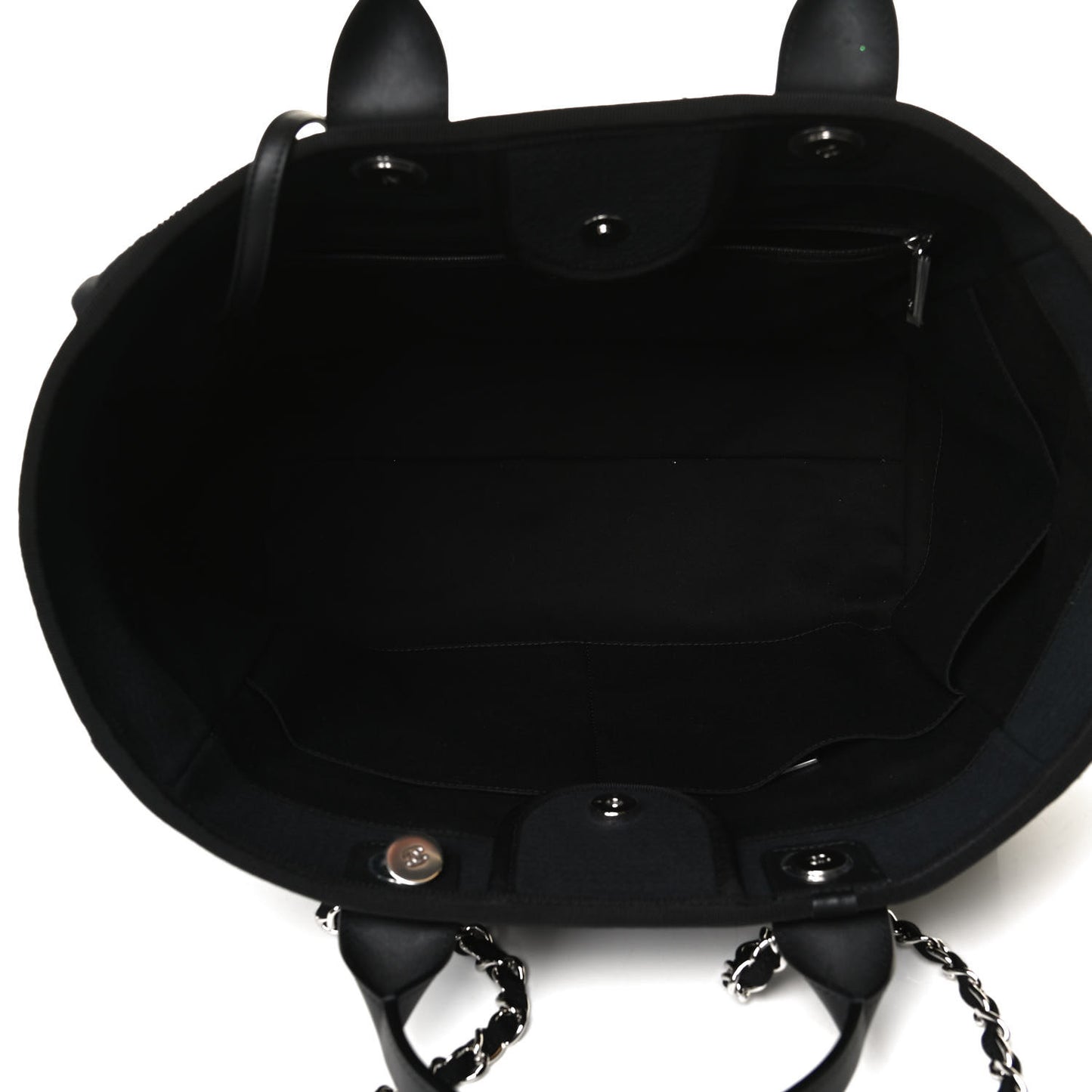 Mixed Fibers Large Deauville Tote Black