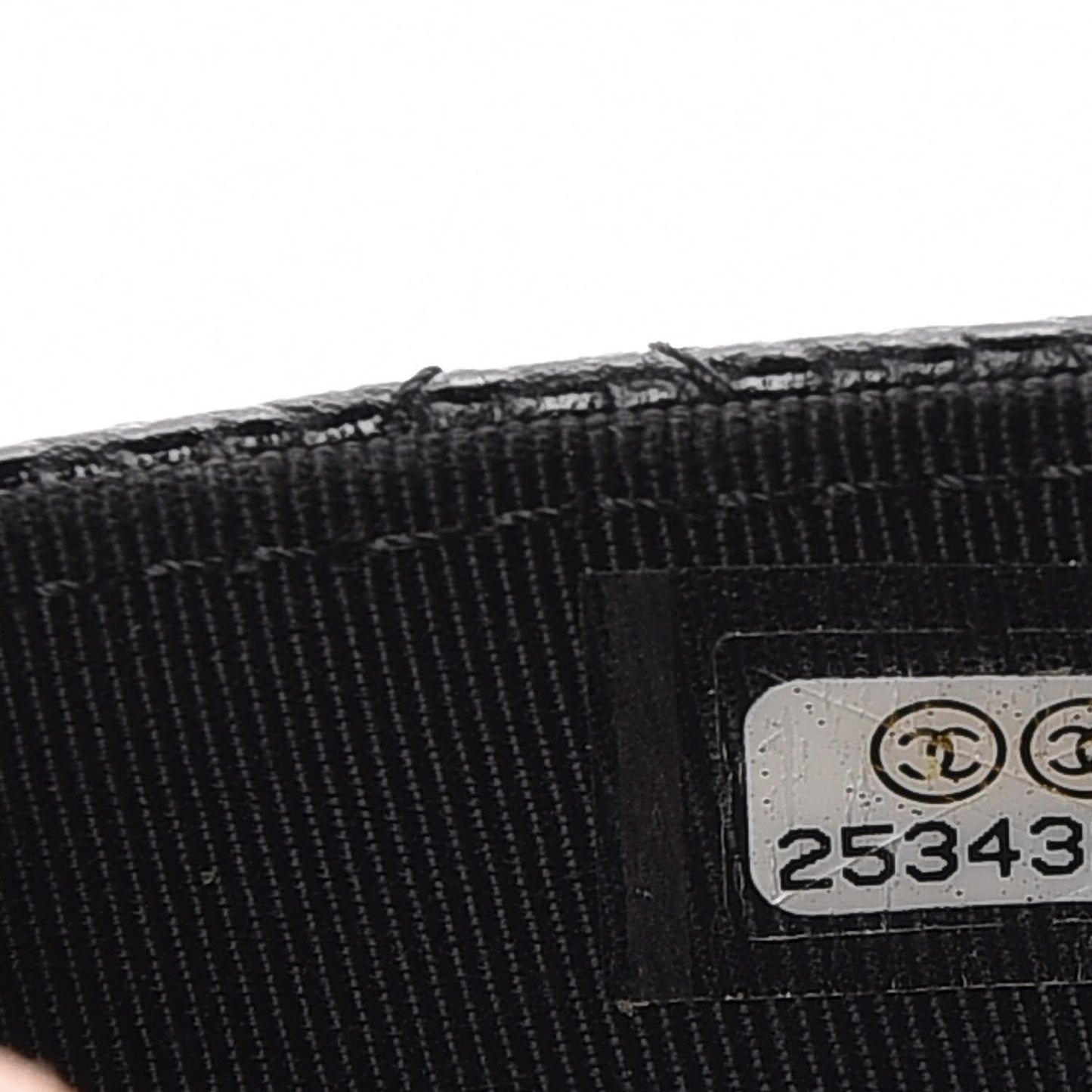 Caviar Quilted Flap Card Holder Black