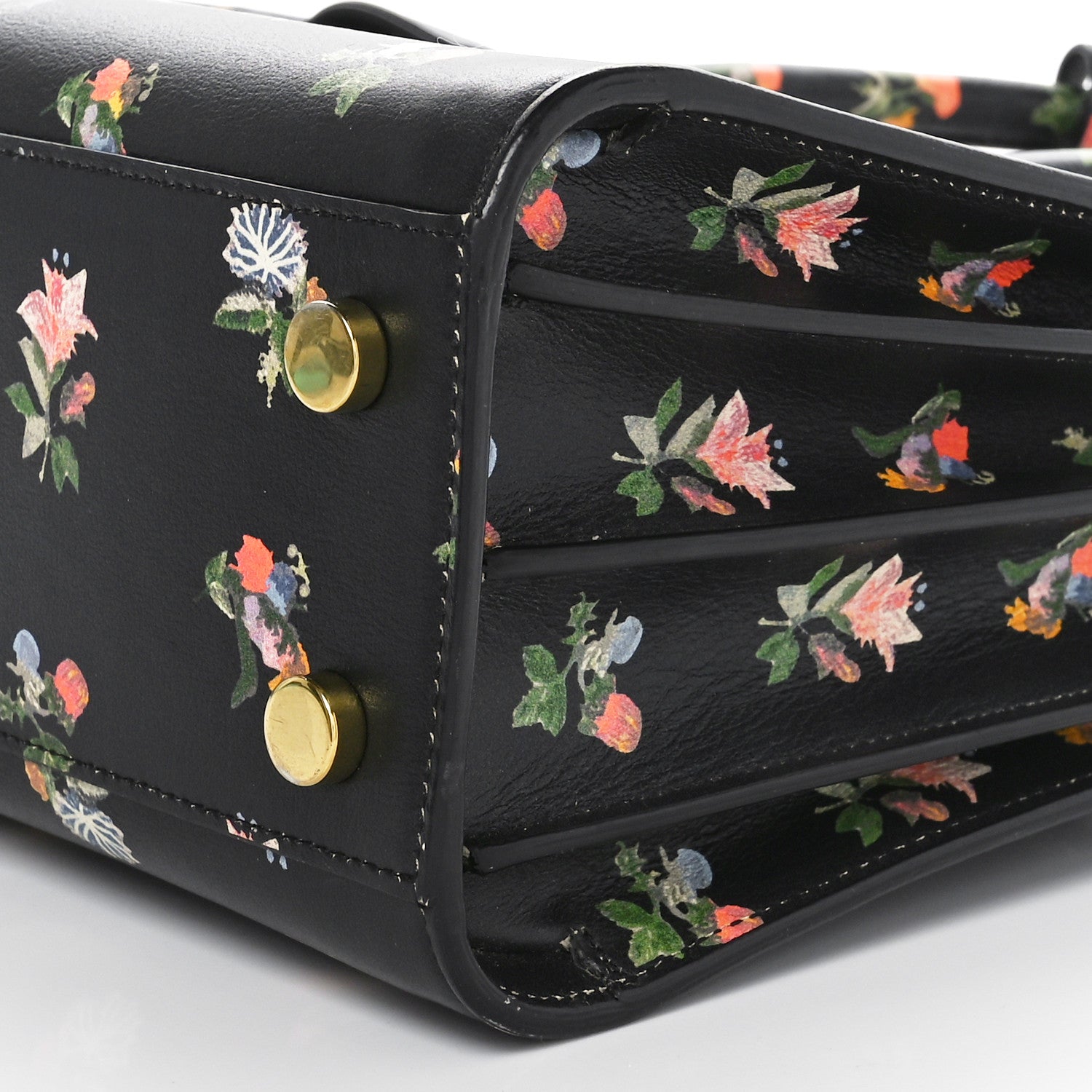 Saint Laurent Calfskin Prairie Printed Nano Sac De Jour Black 9 of 9