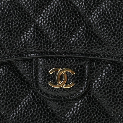 Chanel Caviar Quilted Compact Flap Wallet Black 2 of 10