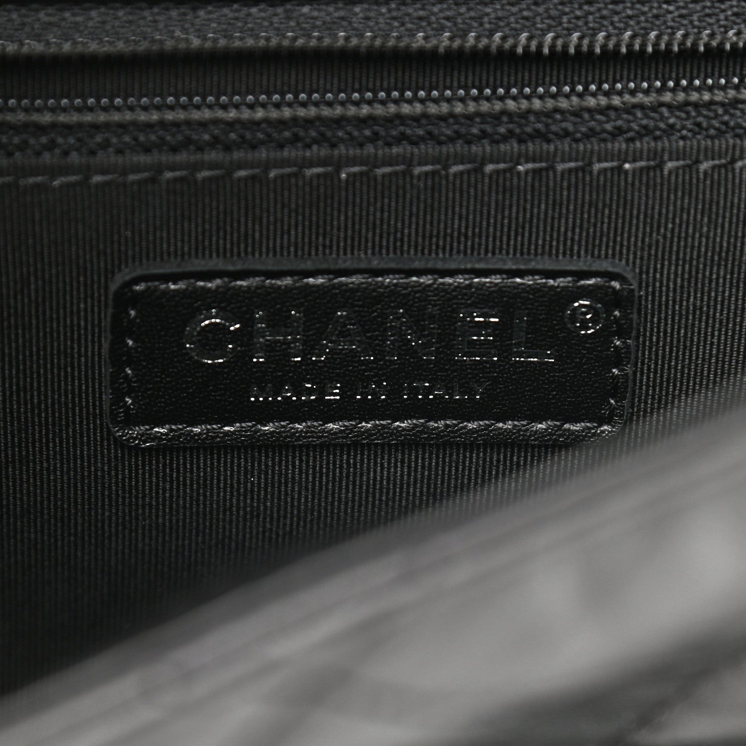 Chanel Crumpled Calfskin Medium Chain All Over Flap Black 7 of 9
