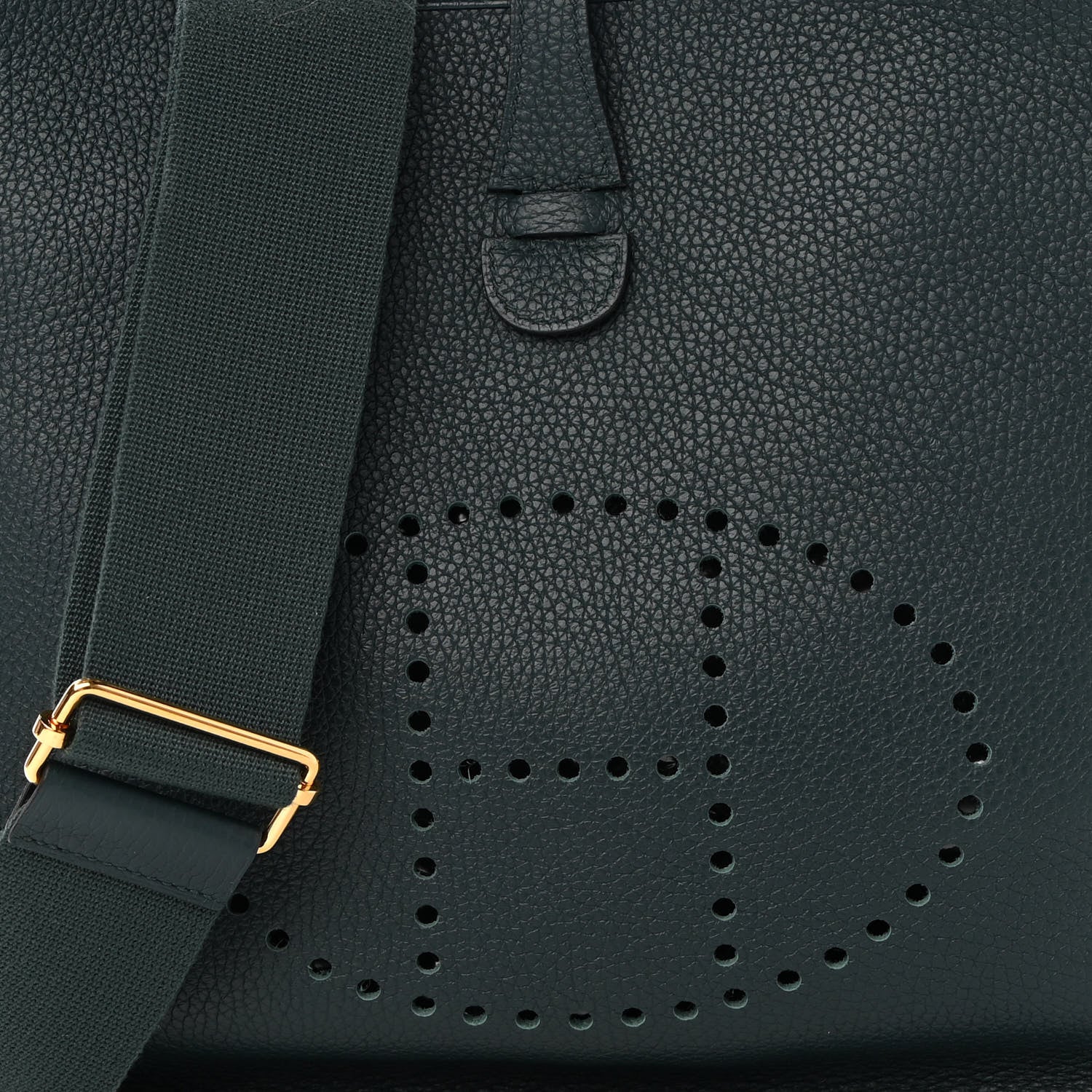 Hermes Taurillon Clemence Evelyne III PM Vert Cypress 8 of 11
