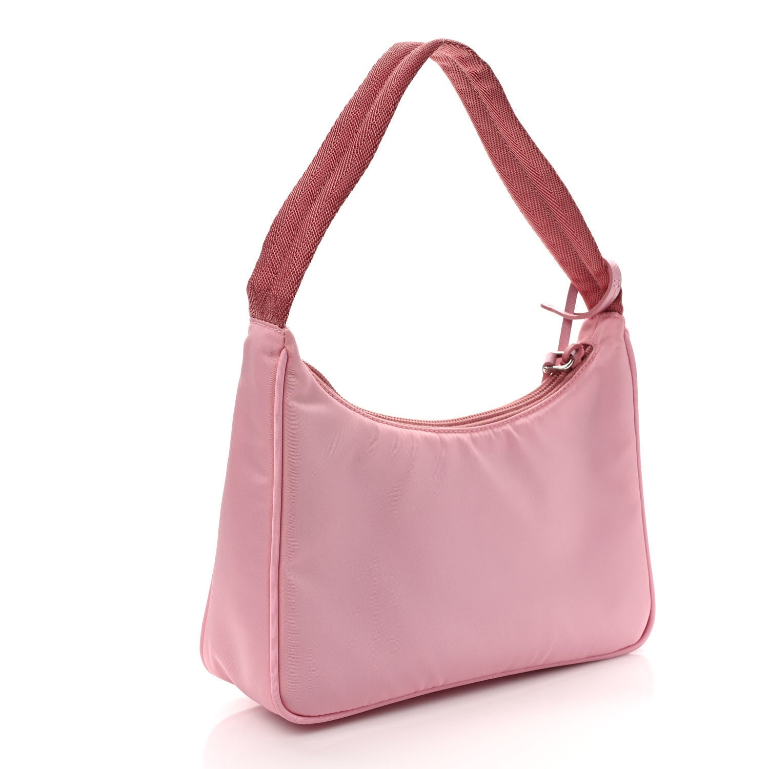 Prada Tessuto Nylon Saffiano Mini Re-Edition 2000 Bag Rosa 3 of 9