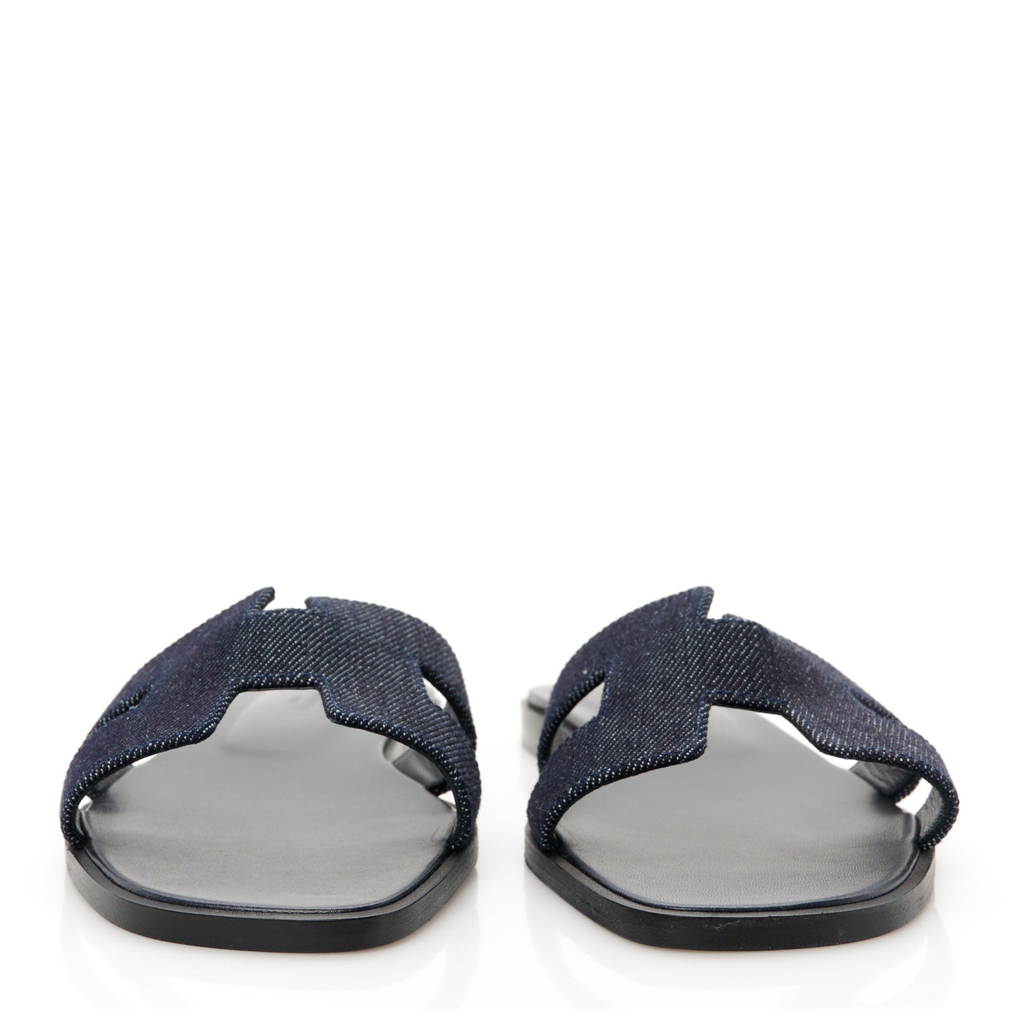 Denim Canvas Oran Sandals 37.5 Bleu Brut