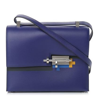 Hermes Allegretto Epsom Sombrero II Verrou 21 Bleu Encre Bleu Obscur Bleu Zellige Jaune Ambre 1 of 12