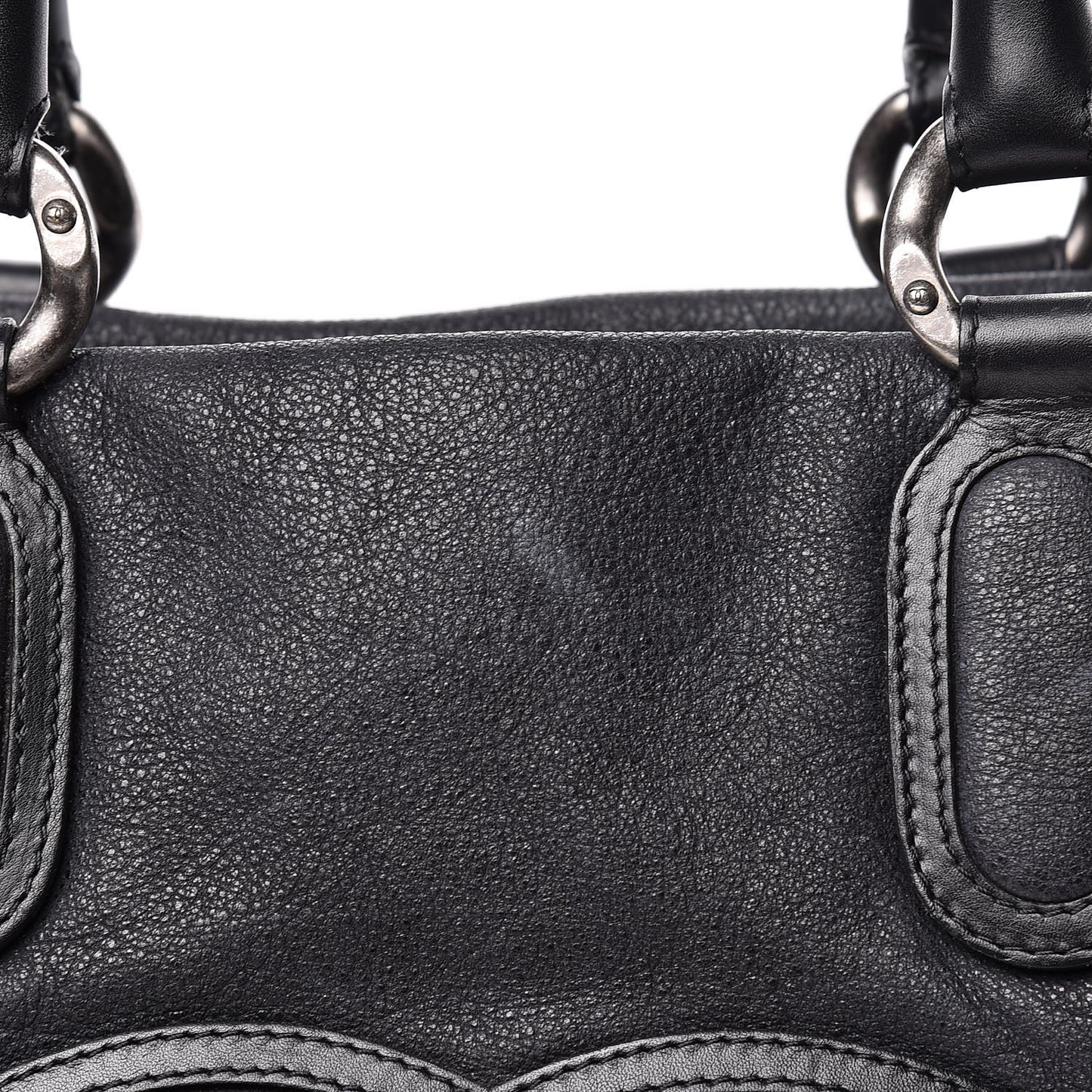 Washed Calfskin Tote Black