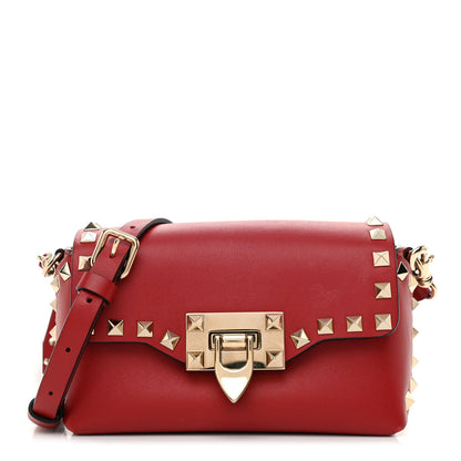 Valentino Garavani Vitello Mini Rockstud Crossbody Bag Rosso Valentino 1 of 8