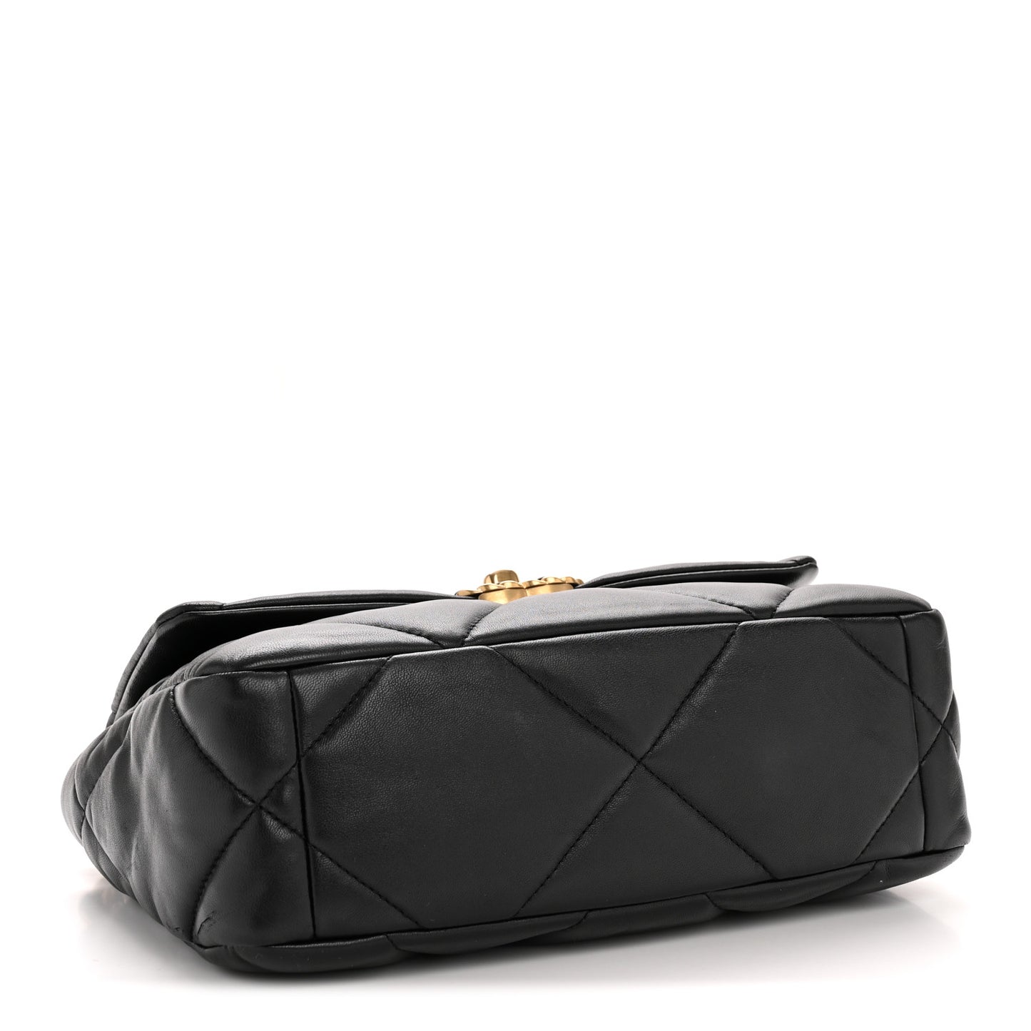 Lambskin Quilted Medium Chanel 19 Flap Black