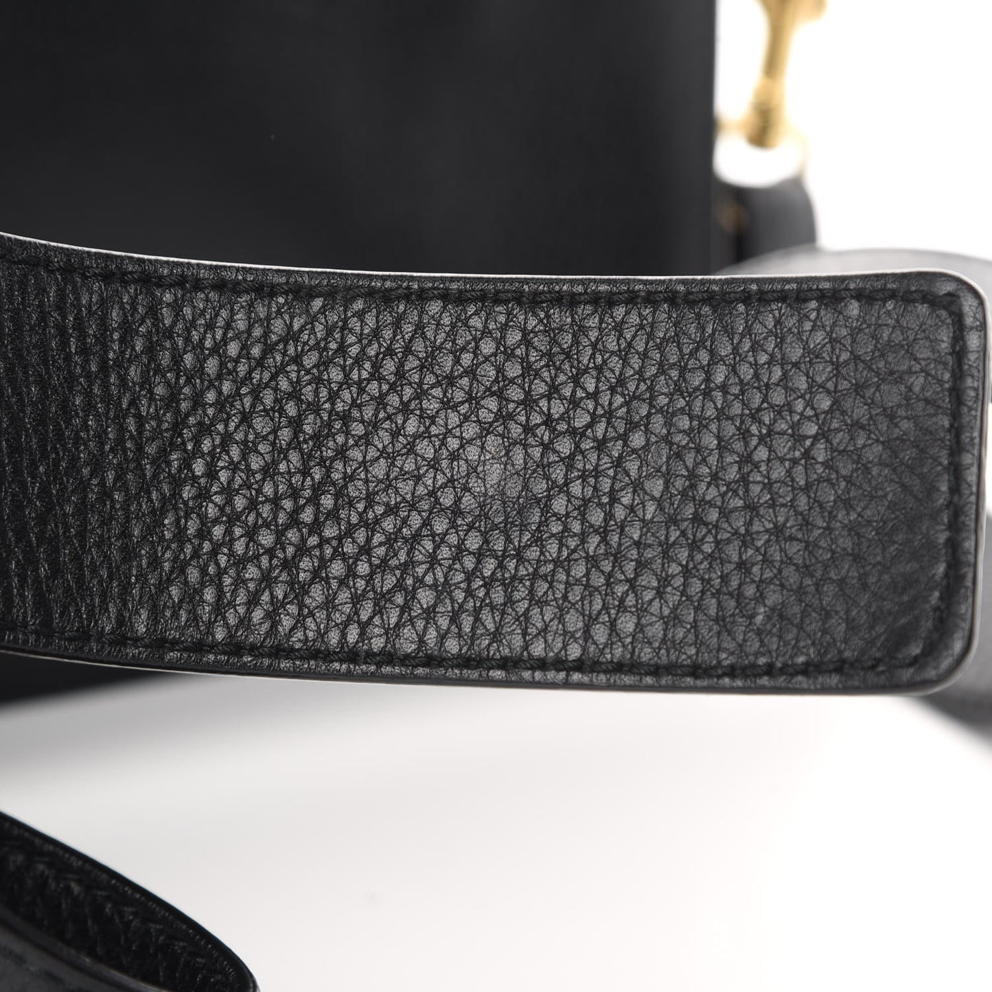 Grained Calfskin Dio(r)evolution Flap Bag Black
