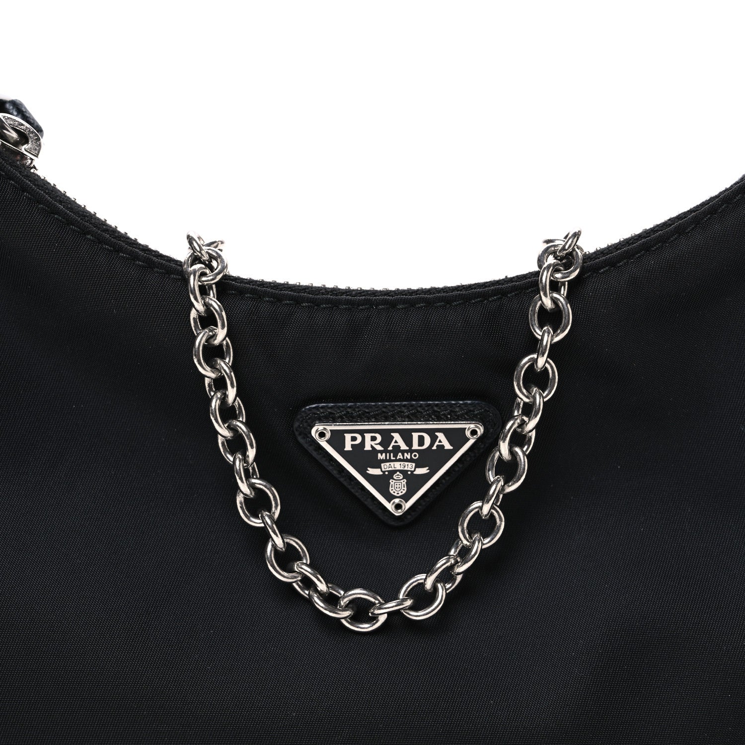 Prada Nylon Re-Edition 2005 Shoulder Bag Black 8 of 11