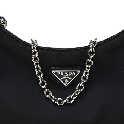 Prada Nylon Re-Edition 2005 Shoulder Bag Black 8 of 11