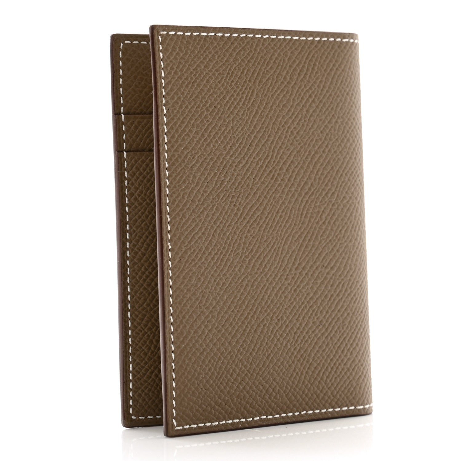 Hermes Epsom MC2 Euclide Card Holder Case Etoupe 3 of 8