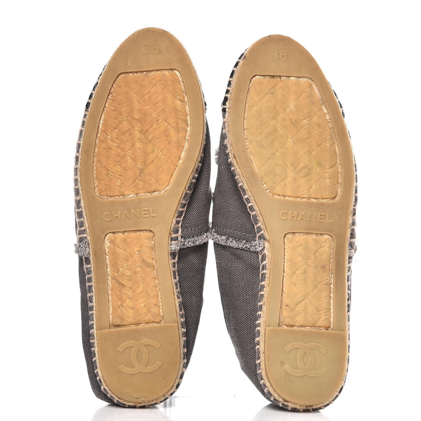 Denim Toile CC Espadrilles 38 Grey Black