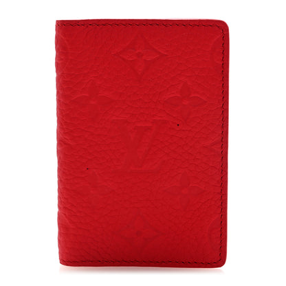 Louis Vuitton Taurillon Monogram Pocket Organizer Red 1 of 7