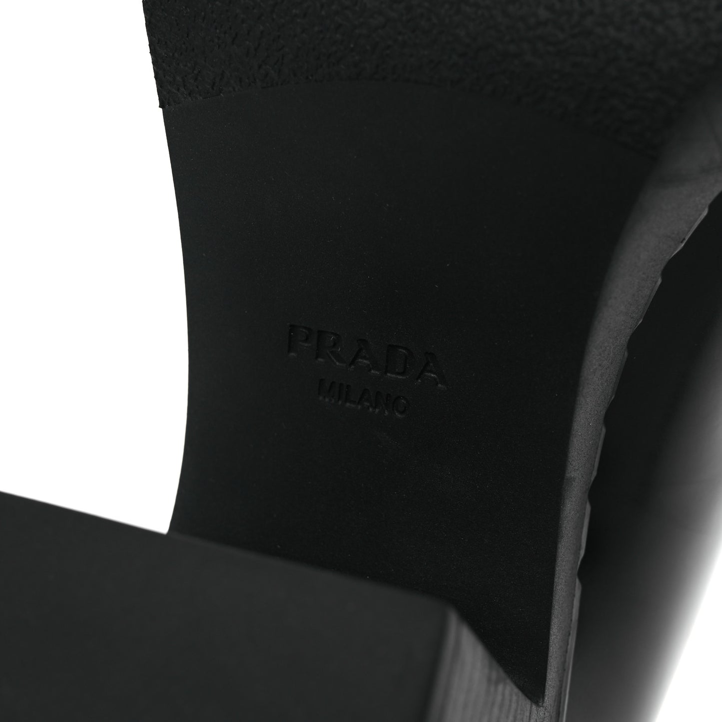 Spazzolato Metal Triangle Logo 85mm Loafers 40 Black