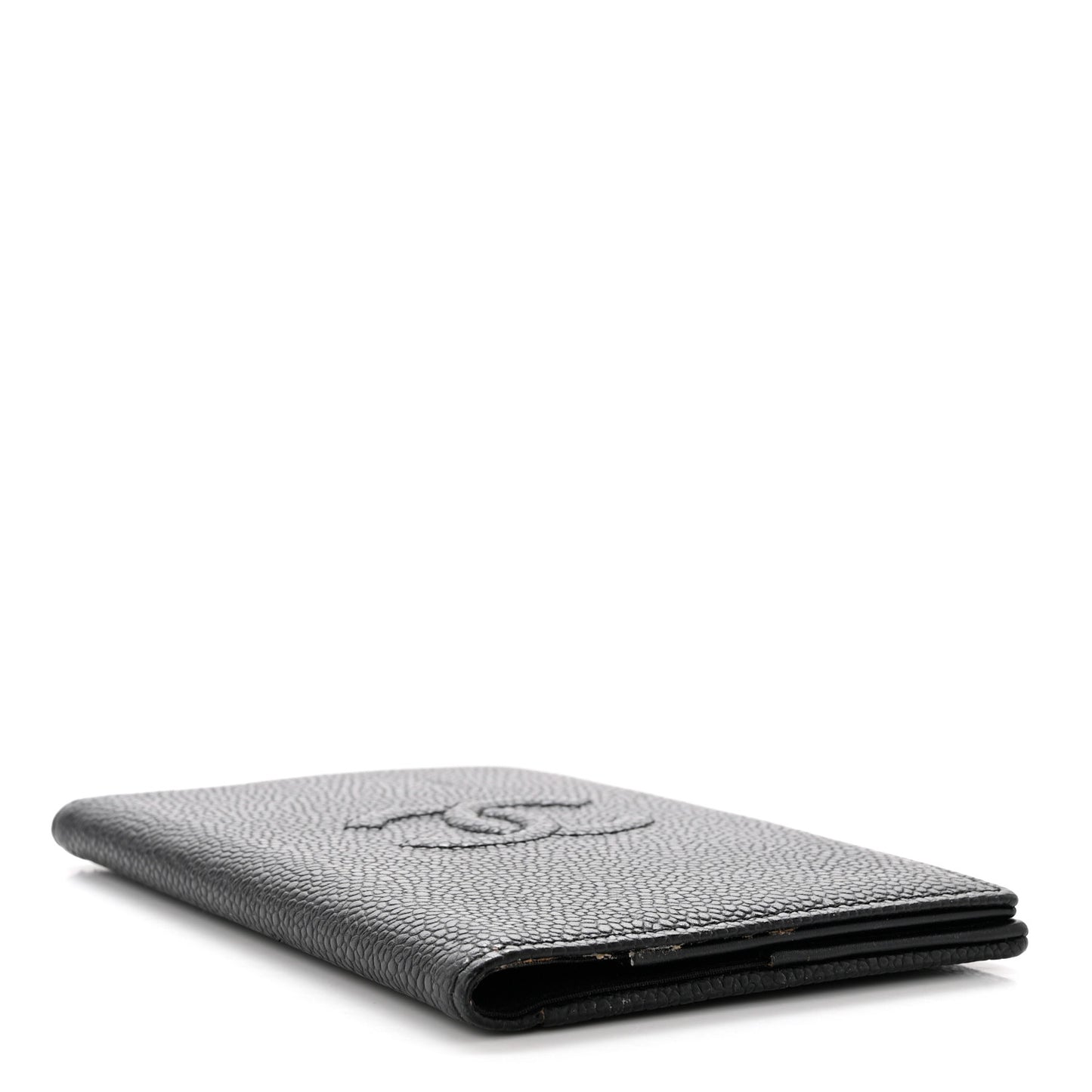 Caviar Timeless Passport Holder Black